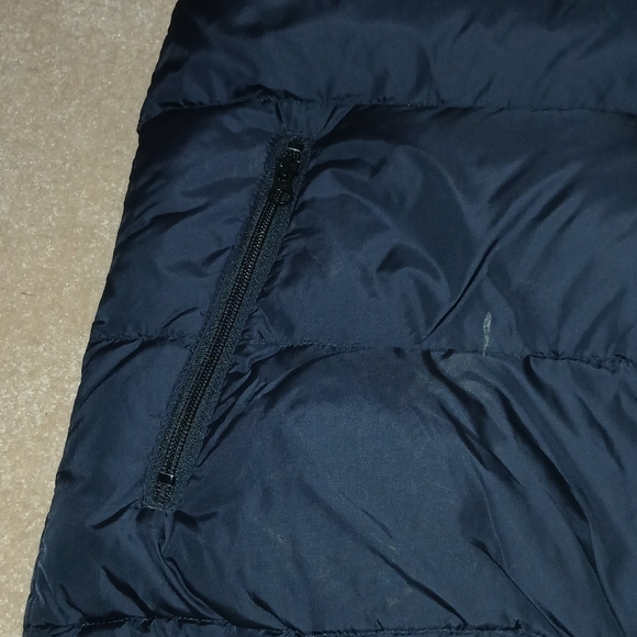 Kids Reversible Lands End Goose Down Puffer Vest.  Size M Blue/Black. (FL) - Picture 4 of 8